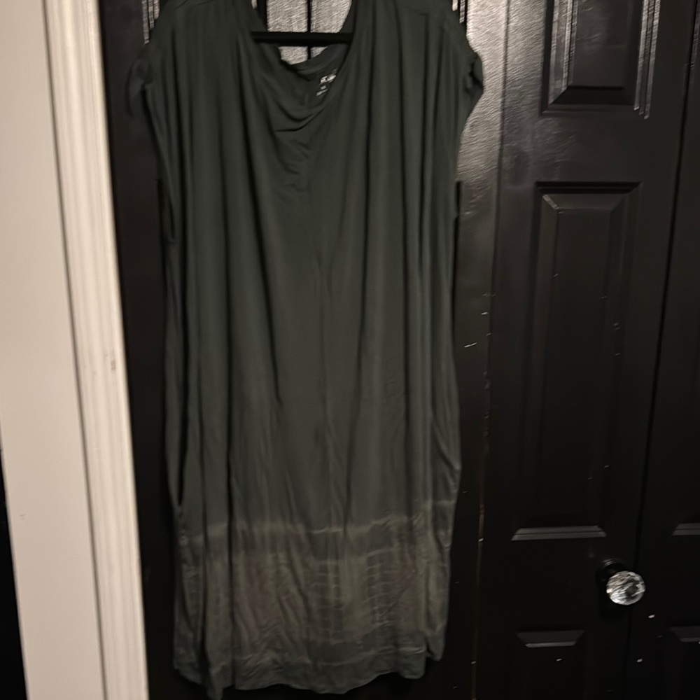 Dark Green Ombre pajama Dress
